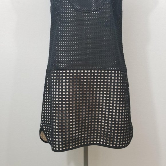 Read description- Crew Triple Eyelet Shift Dress in Black Sz XS - Picture 4 of 8